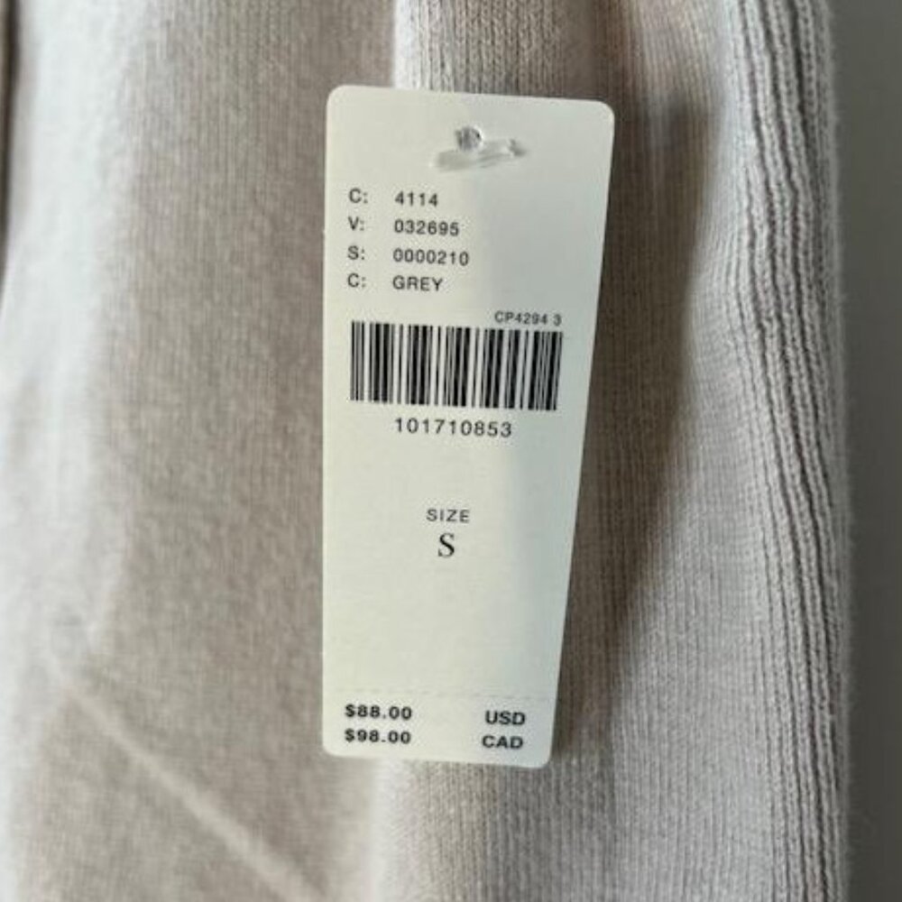 By Anthropologie Cashmere Blend Cardigan Sweater Tank in Cream –Size Small – NWT - Picture 9 of 9